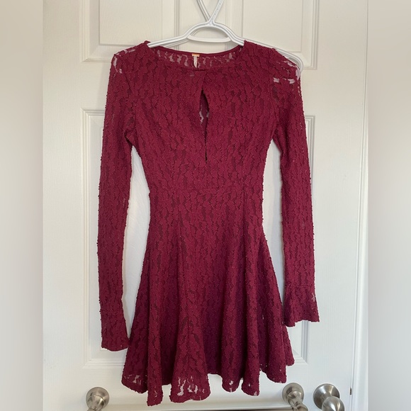 Free People Teen Witch Dress in Plum - Picture 5 of 5